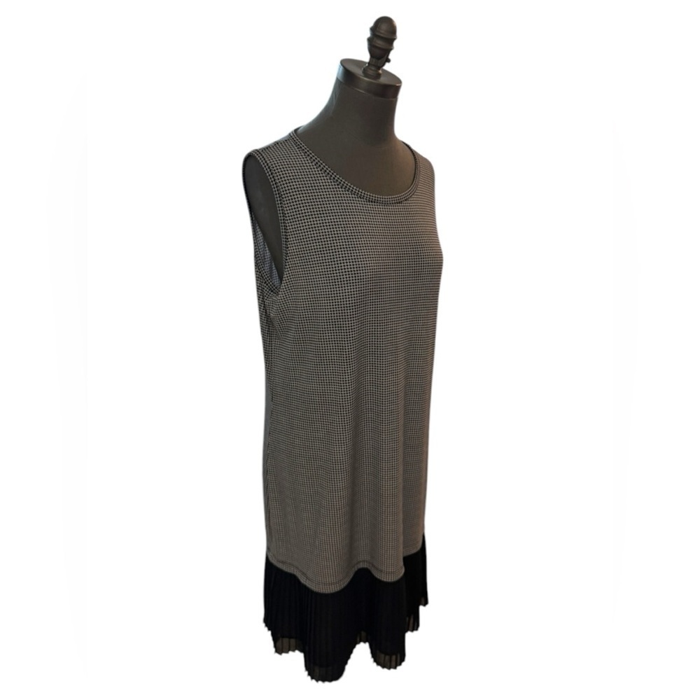 Michael Michael Kors Black White Houndstooth Midi Dress XL